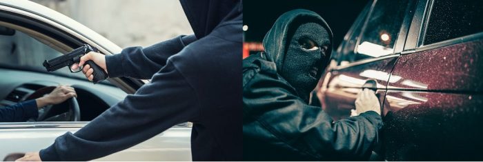 Qual a diferença entre roubo e furto do automóvel?